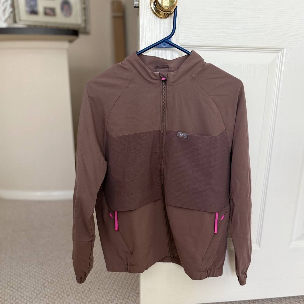 NEW FIGS Small Women's Smokey Taupe Sydney Double Utility Jacket